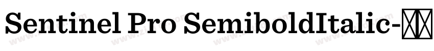 Sentinel Pro SemiboldItalic字体转换